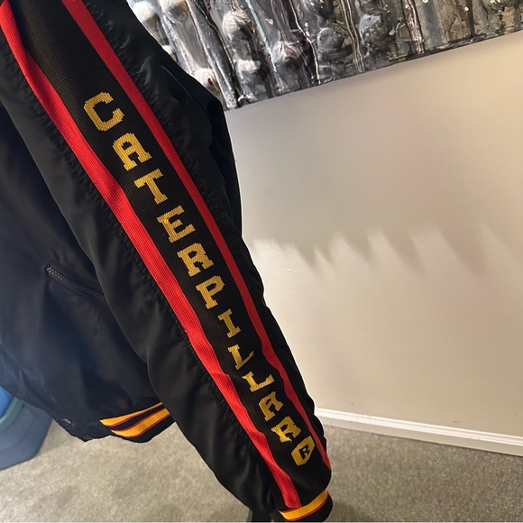 Vintage R. Angus Black Bomber Jacket men’s XL - Picture 6 of 16